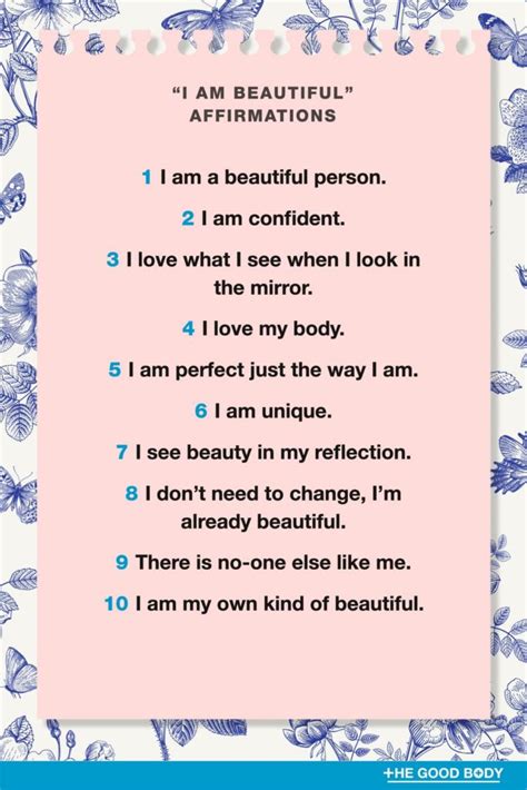 21 Best Affirmations For Desired Face .